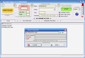 MASS MP3 TAGGER screenshot 2