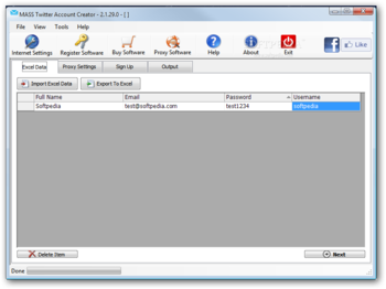 MASS Twitter Account Creator screenshot
