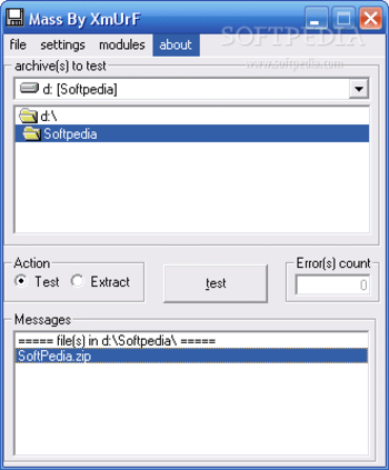 Mass Zip screenshot