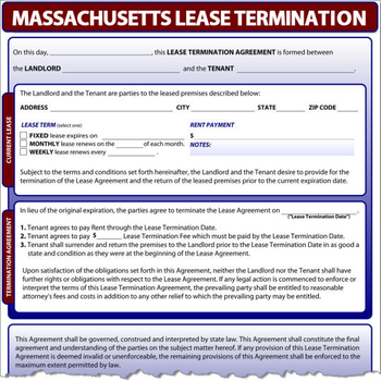 Massachusetts Lease Termination screenshot