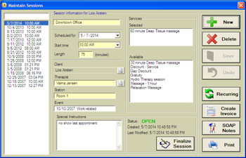 Massage Office Professional screenshot 5