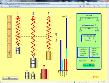 Masses & Springs screenshot