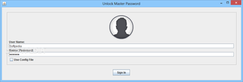 Master Password screenshot