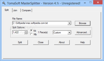 MasterSplitter screenshot