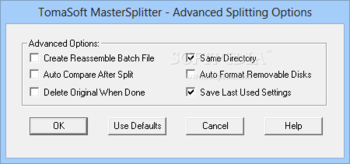 MasterSplitter screenshot 2