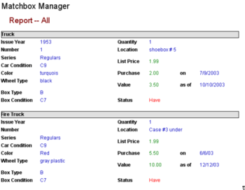Matchbox Manager screenshot 3