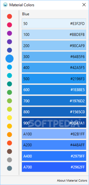 Material Colors screenshot