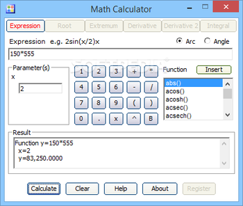 Math Calculator screenshot