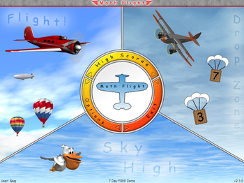 Math Flight screenshot