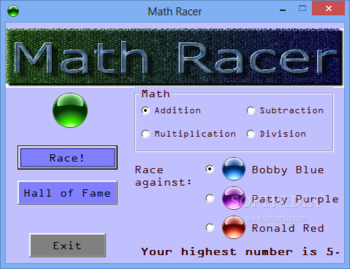 Math Racer screenshot