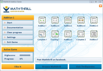 Math Thrill Addition Starter screenshot