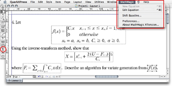 MathMagic Pro for QuarkXPress screenshot