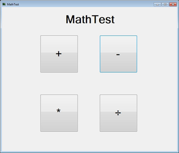 MathTest screenshot