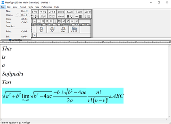 MathType screenshot 2