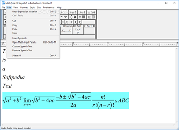MathType screenshot 3