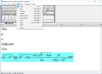 MathType screenshot 5