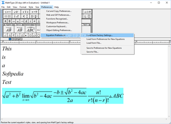 MathType screenshot 7