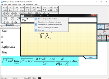 MathType screenshot 9