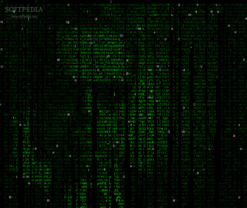 Matrix Computer Generated Dynamic Screen Saver screenshot