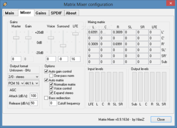 Matrix Mixer screenshot 2