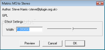 Matrix MS to Stereo screenshot