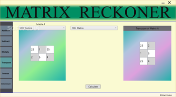 Matrix Reckoner screenshot 3