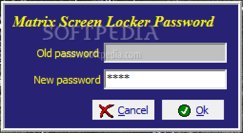 Matrix Screen locker screenshot