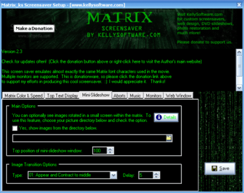 Matrix Screen Saver screenshot 3