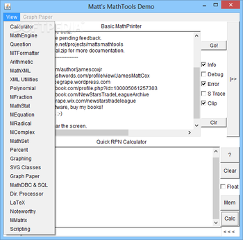 Matt's MathTools screenshot 2
