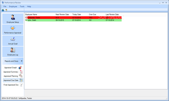 MAUS Performance Review screenshot 17