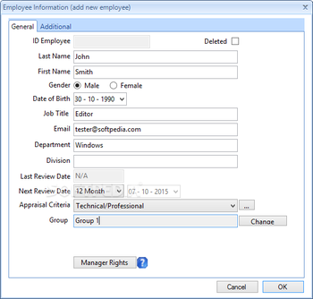 MAUS Performance Review screenshot 2
