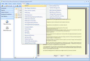 MAUS Policies Manual screenshot 11