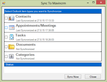 Mavin CRM Sync screenshot 3