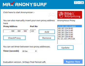 Max AnonySurf screenshot 2