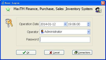 Max Finance, Purchase, Selling and Inventory System screenshot