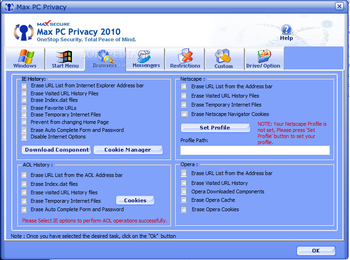 Max PC Privacy screenshot 4