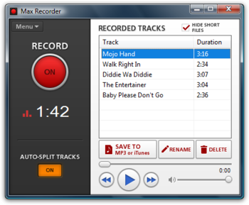 Max Recorder screenshot