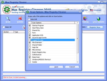 Max Registry Cleaner screenshot 2