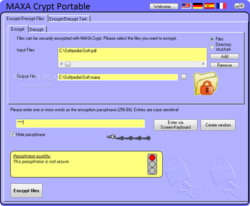 MAXA Crypt Portable (Former MAXA Crypt Mobile) screenshot