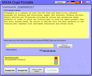 MAXA Crypt Portable (Former MAXA Crypt Mobile) screenshot 3