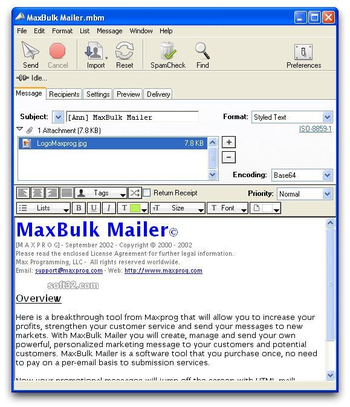 MaxBulk Mailer screenshot 3