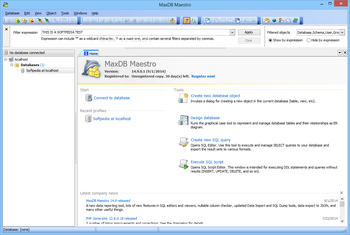 MaxDB Maestro screenshot