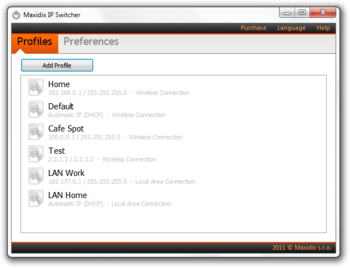 Maxidix IP Switcher screenshot 2