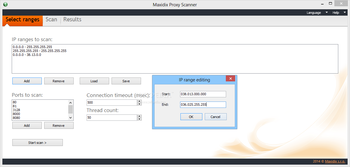 Maxidix Proxy Scanner screenshot