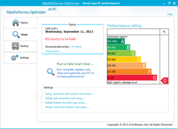 MaxPerforma Optimizer screenshot 2