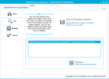 MaxPerforma Optimizer screenshot 5