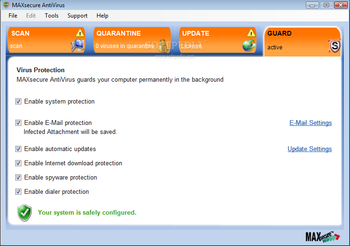 MAXsecure AntiVirus screenshot