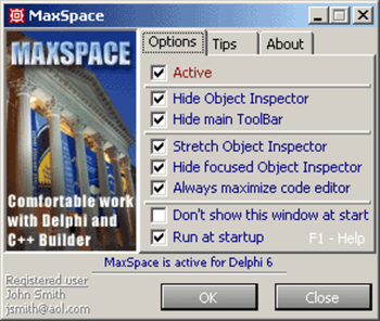 MaxSpace - company license screenshot 2