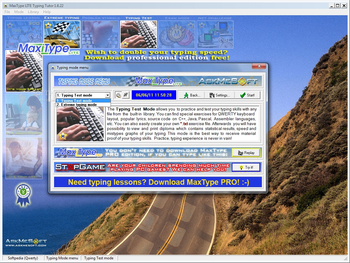 MaxType LITE Typing Tutor screenshot 5