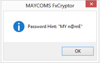 Maycoms FxCryptor screenshot 12